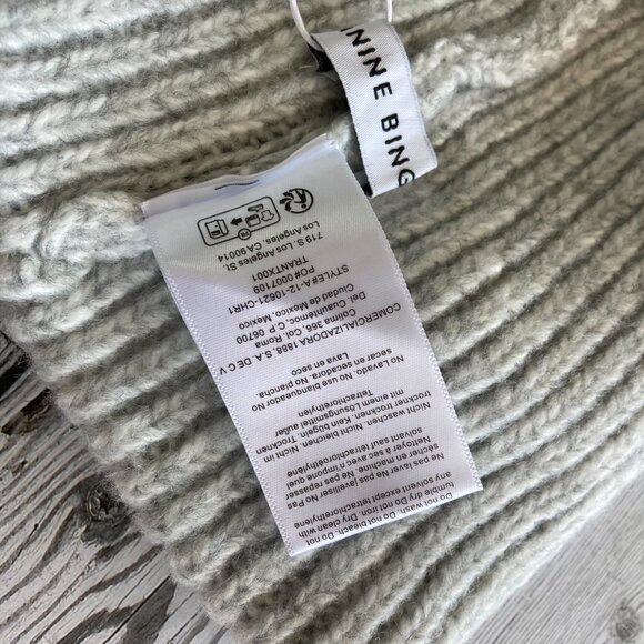 ANINE BING ELIA BEANIE LIGHT HEATHER GREY main image 8